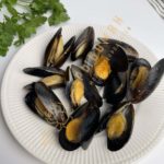 Голубые мидии в раковине, 40-60шт/кг