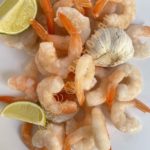 Креветка Ванамей (королевская) бланшированная очищенная с хвостом, 31-40шт/фт, 500г